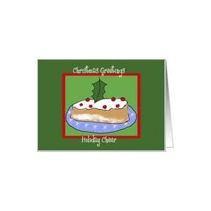  Christmas Greeting   Holiday Cake Card Health & Personal 