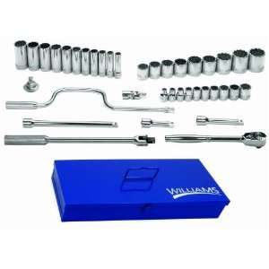    38TB 38 Piece 1/2 Inch Drive Socket and Drive Tool Set with Tool Box