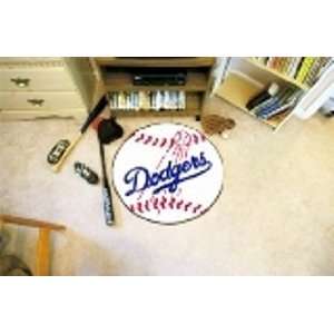   Dodgers Baseball Shaped Door Mat Rug 