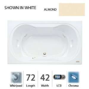 Jacuzzi REA7242WCR5CHA Real 7242 Whirlpool Chroma Lcd RH Almond 