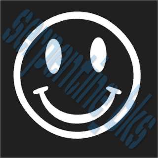 Smiley Face Car Vinyl Window Bumper Decal Sticker  