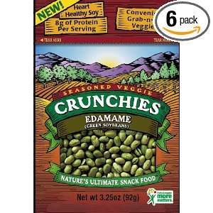 Crunchies Freeze Dried Edamame (Green Soybeans), 3.25 Ounce Pouches 