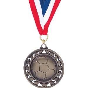  Soccer Medals   2 1/2 inches Star Medal SOCCER