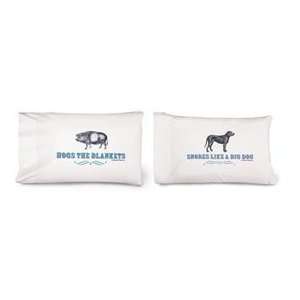 Personalized Snores Like A Big Dog Pillowcase 