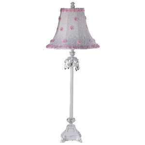  White and Pink Petal Flower Large Lamp Shade Baby