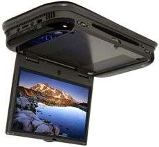   ADV8SR 8 Ceiling Flip Down Car Monitor w/DVD + Video Games Gray