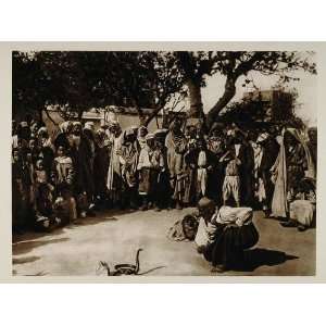  1924 Snake Charmer Tunis Lehnert Landrock Photogravure 