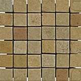 x2Madras Yellow Slate Tumbled Mosaic Tiles Mesh 1 SQ.FT Backsplash 