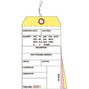  3 Part Inventory Tags Prewired #4000   4499 Office 