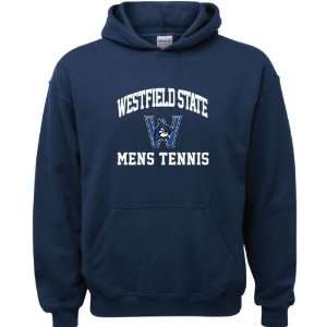  Westfield State Owls Navy Youth Mens Tennis Arch Hooded 