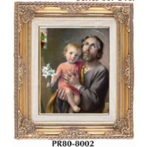  St. Joseph and Child Jesus Framed Print 13 1/2 x 15 1/2 