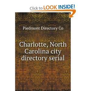  Charlotte, North Carolina city directory serial Piedmont 