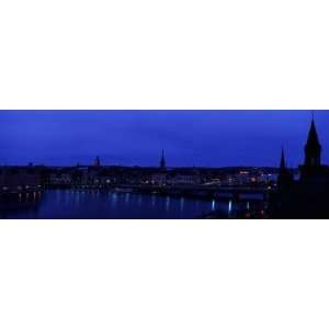  Buildings in a City Lit Up at Night, Gamla Stan, Stockholm 