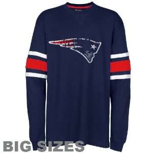  New England Patriots Navy Blue End Line Long Sleeve 