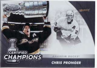 2011 12 Panini Certified Champions # 13 Chris Pronger  