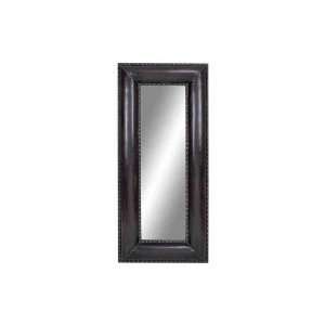   66860 Wood Leather Mirror Designed For Decor Smarty