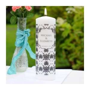  Damask Unity Personalized Candles    Home 