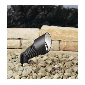   Light Outdoor Spot Light in Textured Black with Heat Resistant Clear