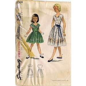   Pattern Dress Soft Pleats Sleeveless Size 7 Arts, Crafts & Sewing