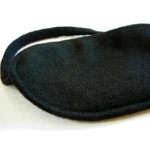  100% Cashmere Sleep Eye Mask with 100% Silk Lining Black 