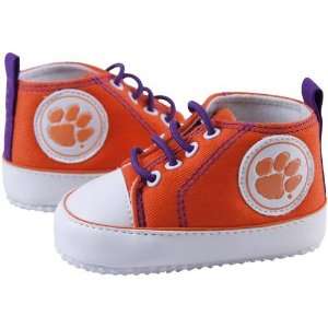  NCAA Clemson Tigers Infant Orange Crawler Sneakers Sports 
