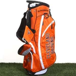  Cleveland Browns Orange White Fairway Stand Golf Bag 