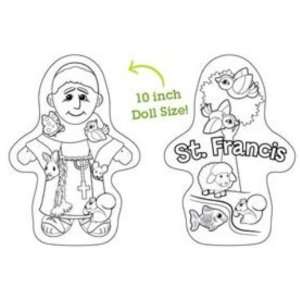  Color & Hug St. Francis Plush 10 (Wee Believers W2011 22 