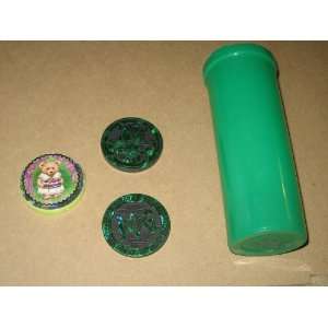  3 POGS PLASTIC SLAMMERS AND POGS CONTAINER Everything 