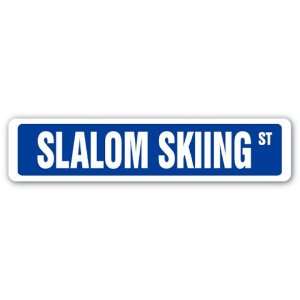  SLALOM SKIING Street Sign race racer competition gates 
