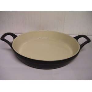 Staub Ceramic Round Dish 7 7/8  Black 