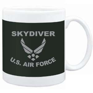  Mug Dark Green  Skydiver   U.S. AIR FORCE  Sports 