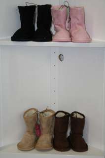 Micro Suede Value Boots Toddlers Pink, Brown,Black, Beige Sizes 5,6,7 