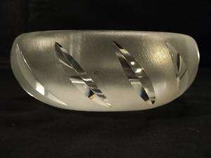 UNUSUAL LALIQUE FROSTED CRYSTAL BOWL YSEULT DESIGN  