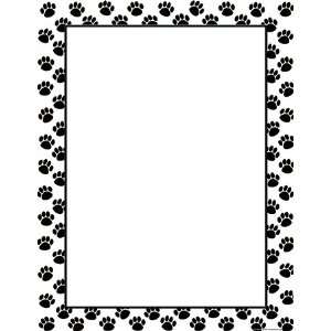   CREATED RESOURCES BLACK PAW PRINTS BLANK CHART 