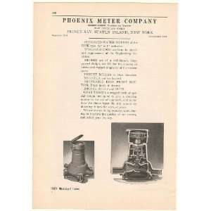  1927 Phoenix Meter Co Water Meters Print Ad (48970)