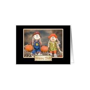  scarecrow, autumn, leaf, pumpkin Card Health & Personal 