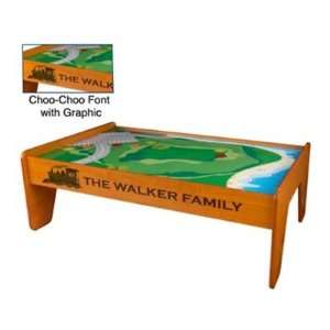 KidKraft Personalized Honey Train Table with Optional 