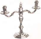 dollhouse miniature candle stick holder silver falcon 1 12 scale 