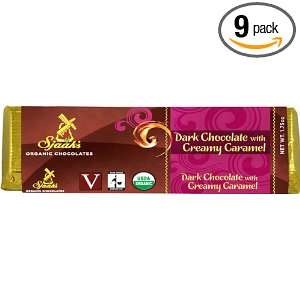 Sjaaks Dark Chocolate Bar with Carmel Vegan, 1.6 Ounce (Pack of 9 