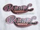 Honda Rebel Gas Tank Emblem Decals Label Sticker Red