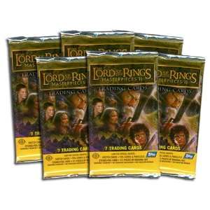  6 (SIX) Packs of Topps Lord of The Rings Masterpieces II 