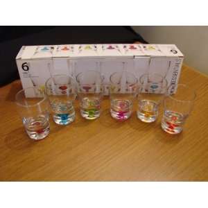 Set of Six Glass Shooter Shot Glasses from Home Essentials 