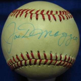 Joe Dimaggio Autographed Baseball Signed Mac Phail Ball  