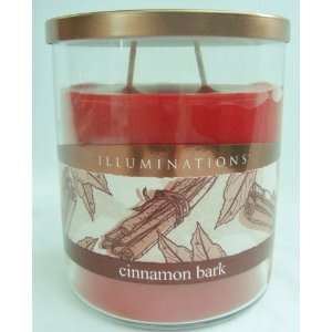   Illuminations Cinnamon Bark Double Wick 17 oz candle