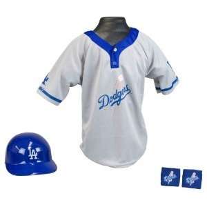   Los Angeles Dodgers MLB Youth Helmet and Jersey Set 