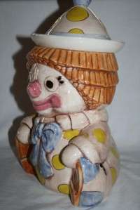 TREASURE CRAFT USA Vintage Clown Cookie Jar  