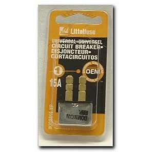  Littelfuse UCB15BP Univ. Circuit Brkr, 15A  Automotive