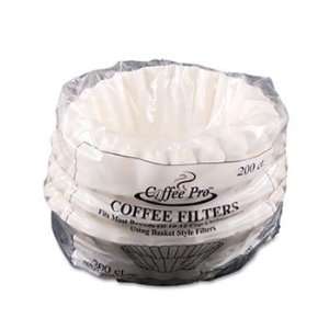  Basket Filters for Drip Coffeemakers, 10 to 12 Cups, White 