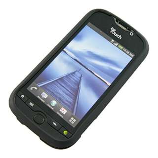 Mobile myTouch 4G Slide Black Rubberized Hard Case Cover +Screen 