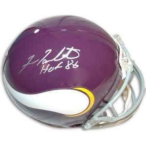  Fran Tarkenton Autographed Helmet   Replica Sports 